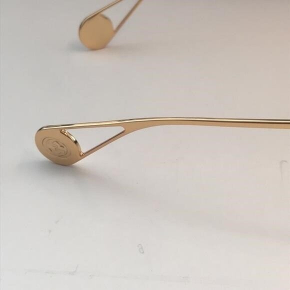 New Authentic Gucci Black and Gold Star-Studded Sunglasses GG0666s 001 - Picture 7 of 11